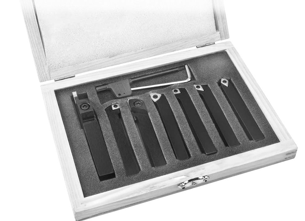7 PIECE 3/4" INDEXABLE CUT OFF & TURNING TOOL SET (2002-0015)
