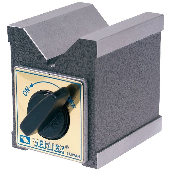 2.87 X 2.13 X 2.76 MAGNETIC V-BLOCK WITH SWITCH (3402-0995) - MADE IN TAIWAN