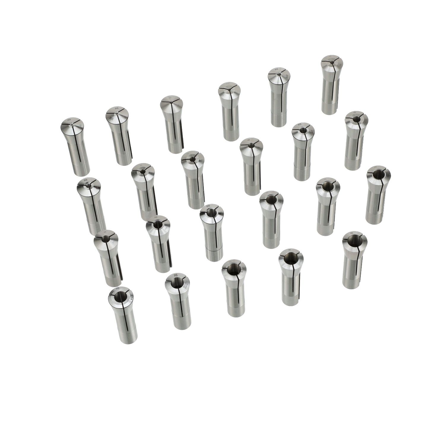 1/16-3/4" BY 32NDS 23 PIECE R8 COLLET SET (3900-0009)