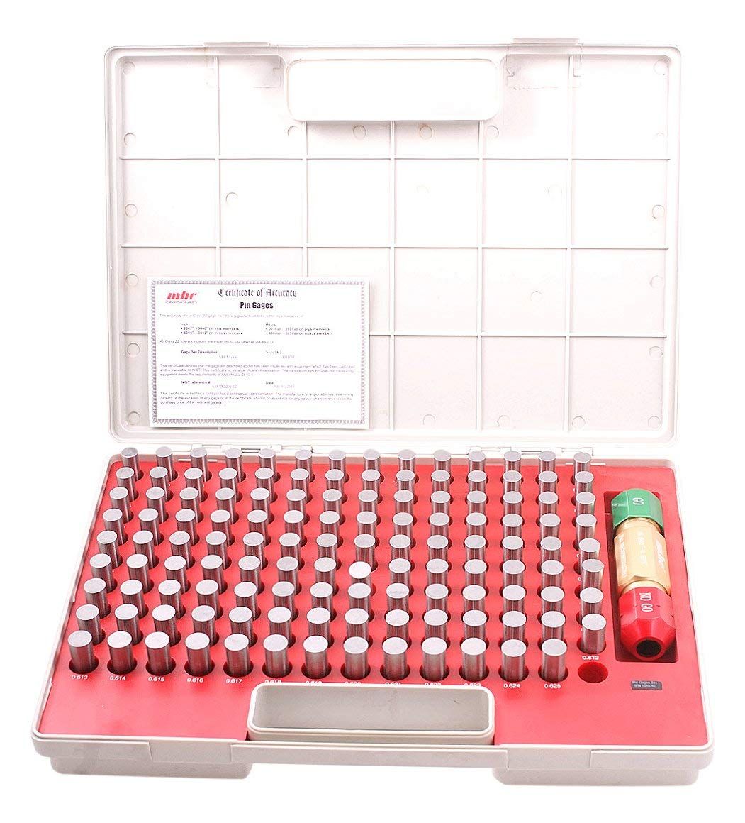 PRO-SERIES 125 PIECE.625-.750" PIN GAGE SET WITH CERTIFICATE (4101-0044)
