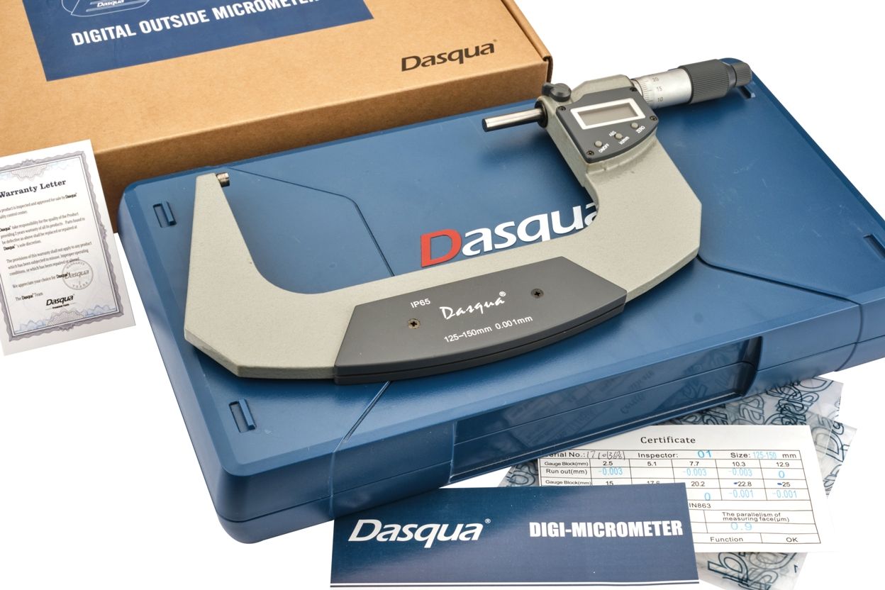 DASQUA 125-150MM/5-6" IP65 DIGITAL OUTSIDE MICROMETER (4410-1130)