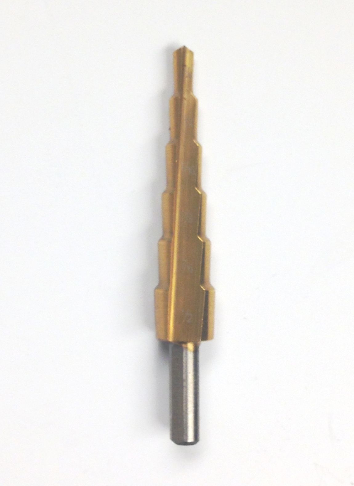 3/16-1/2" TiN COATED HIGH SPEED STEEL STEP DRILL WITH 6 STEPS (5000-0014)