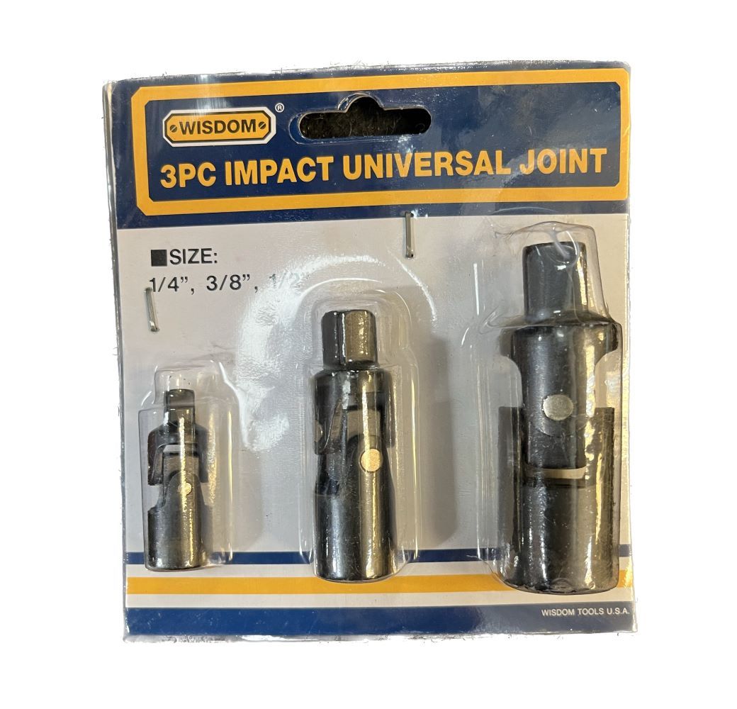 3 PIECE UNIVERSAL AIR IMPACT JOINT SET (7019-0007)