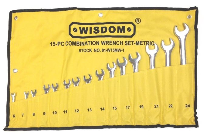 15 PIECE 6-24MM COMBINATION WRENCH SET (7023-0006)