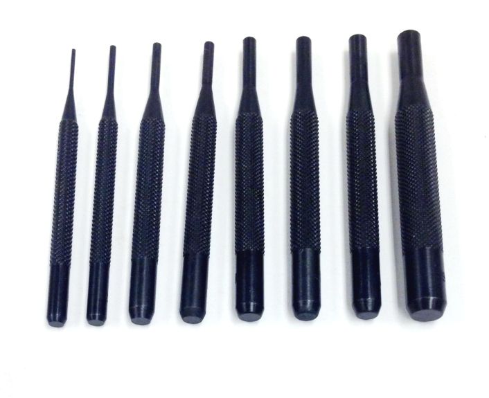 8 PIECE DRIVE PIN PUNCH SET - MADE IN THE USA (8600-4107)